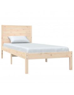 Giroletto senza Materasso 90x200 cm in Legno Massello di Pino 2