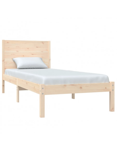 Giroletto senza Materasso 90x200 cm in Legno Massello di Pino