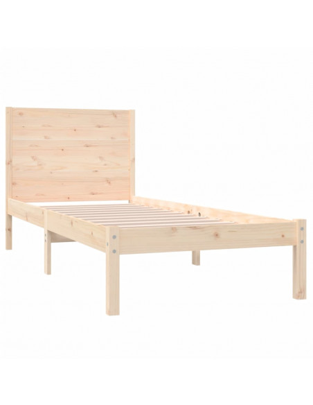 Giroletto senza Materasso 90x200 cm in Legno Massello di Pino