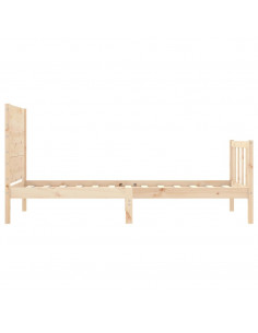 Giroletto senza Materasso 90x200 cm in Legno Massello di Pino