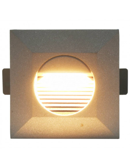 Lampade da Parete da Esterno a LED 6 pz 5 W Argento Quadrate