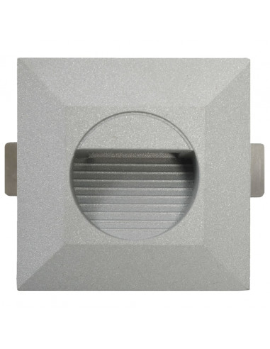 Lampade da Parete da Esterno a LED 6 pz 2 W Argento Quadrate