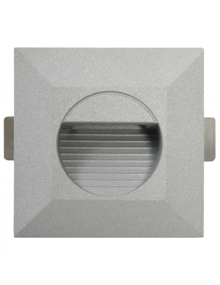 Lampade da Parete da Esterno a LED 6 pz 2 W Argento Quadrate