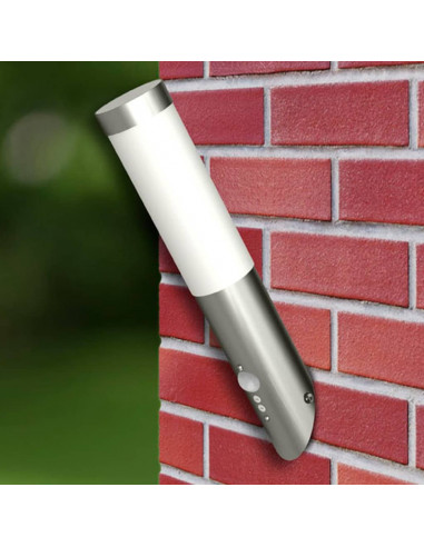 Lampioncini moderni in acciaio inox, sensore di movimento,2