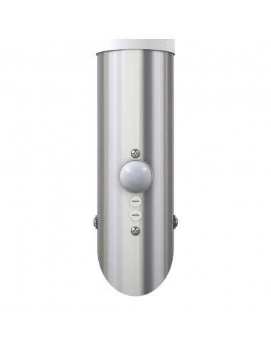 Lampioncino moderno in acciaio inox, sensore di movimento