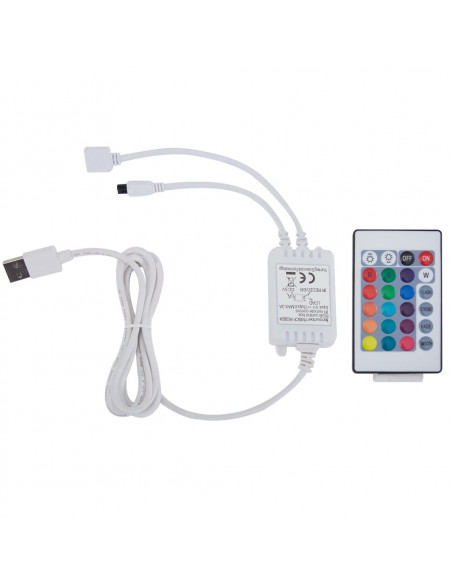 Letto con LED e Materasso Grigio Scuro Tela Ruvida 90x200 cm