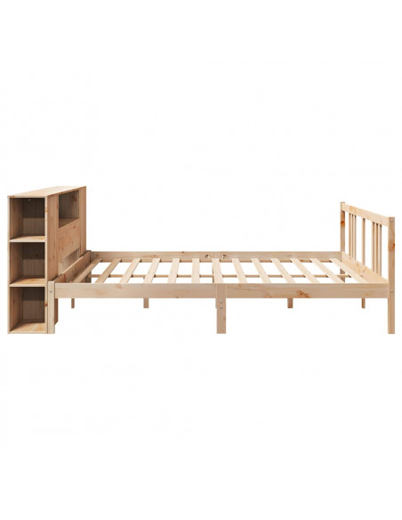 Letto Libreria senza Materasso 180x200 cm in Legno di Pino