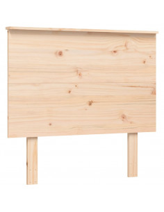 Letto per Anziani con Testiera 100x200 cm in Legno Massello 2