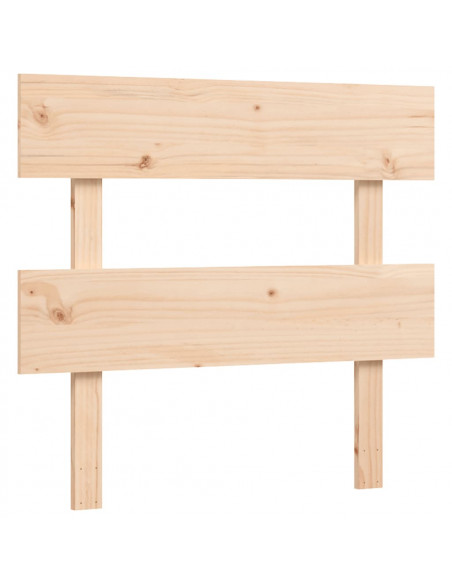 Letto per Anziani con Testiera 90x200 cm in Legno Massello