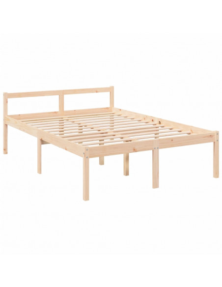Letto per Anziani con Testiera Small Double in Legno Massello