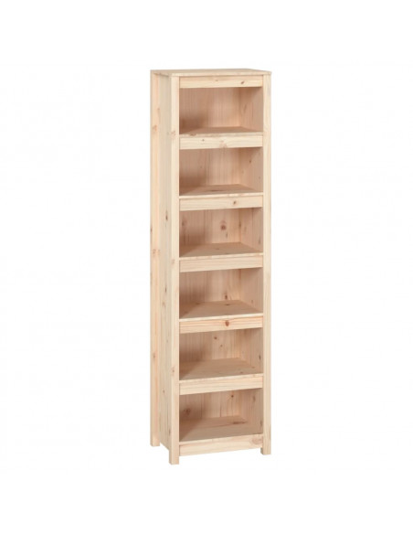 Libreria 50x35x183 cm in Legno Massello di Pino