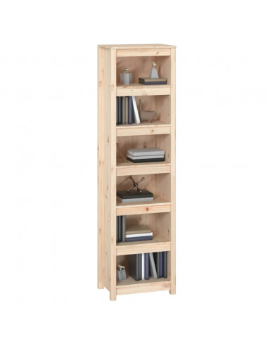 Libreria 50x35x183 cm in Legno Massello di Pino