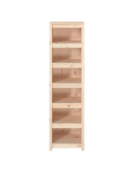 Libreria 50x35x183 cm in Legno Massello di Pino
