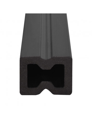 Listoni Decking WPC con Accessori Marroni e Grigi 16 m² 2,2 m