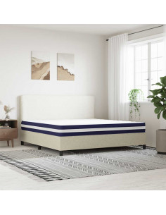 Materasso a Molle Insacchettate Medio Rigido 200x200 cm 2