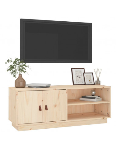 Mobile Porta TV 105x34x40 cm in Legno Massello di Pino