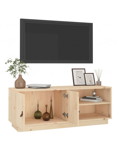 Mobile Porta TV 105x34x40 cm in Legno Massello di Pino