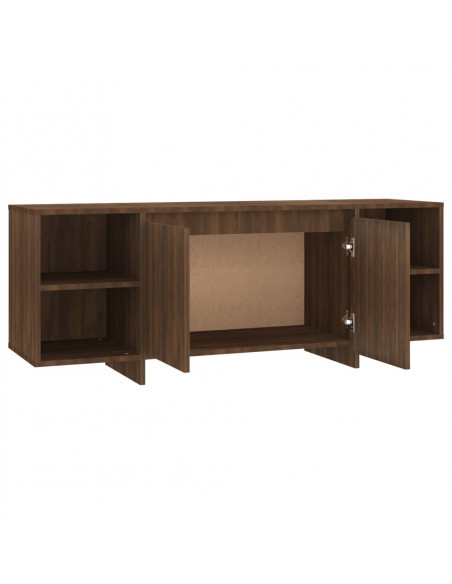 Mobile Porta TV Rovere Marrone 130x35x50 cm in Truciolato