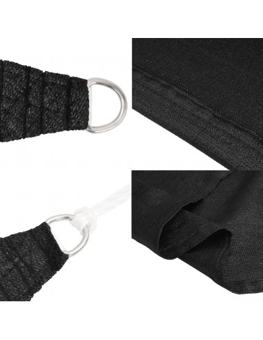 Vela Parasole 160 g/m² Nera 4x6 m in HDPE