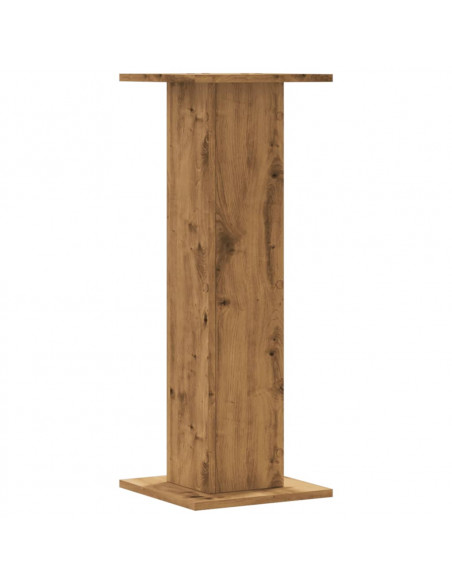 Supporti Altoparlanti 2 pz Rovere 30x30x80 cm in Multistrato