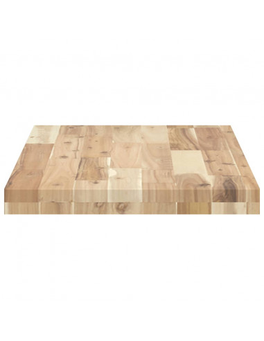Piano per Tavolo 80x40x4 cm Rettangolare Legno Massello Acacia