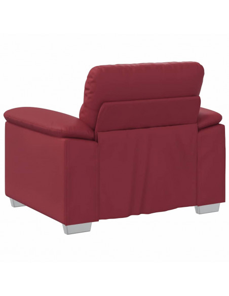 Poltrona Rosso Vino 60 cm in Similpelle