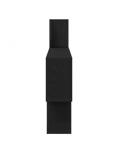 Scaffale a Parete Rovere Nero 100x15x70 cm in Truciolato