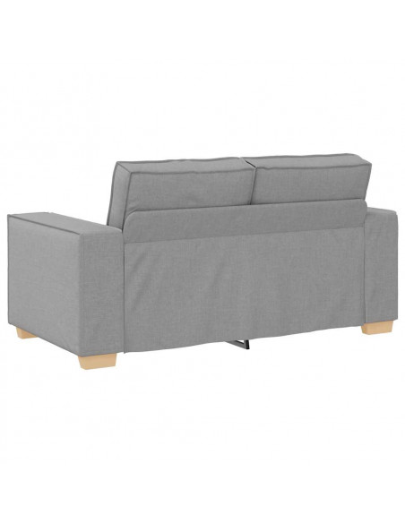 Set di Divani 2 pz con Cuscini Grigio Nuvola in Tessuto