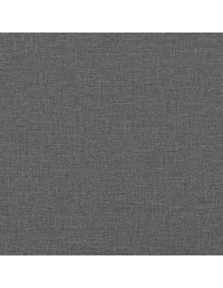 Set di Divani 3 pz con Cuscini Grigio Scuro in Tessuto