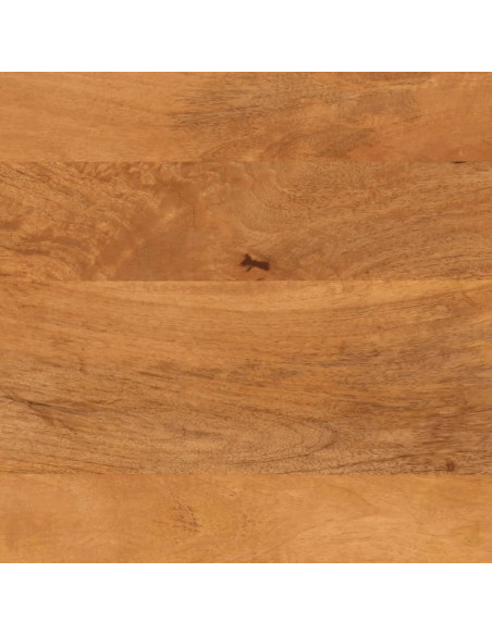 Set Mobili da Bagno 3pz Marrone e Nero Legno Massello di Mango
