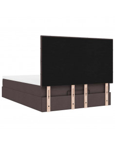 Struttura Letto Pouf con Materasso 140x190 cm in Tessuto