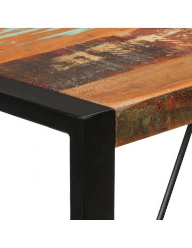 Tavolo da Bar 110x55x110 cm in Legno Massello di Recupero