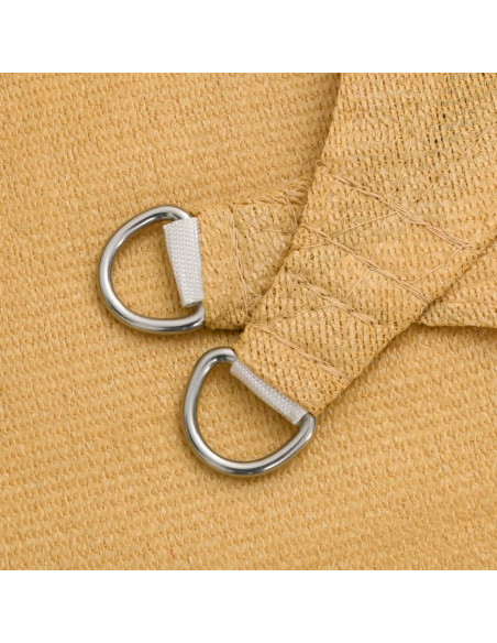 Vela Parasole 160 g/m² Trapezio Grigio Chiaro 3/4x3 m in HDPE