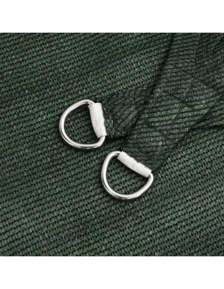 Vela Parasole 160 g/m² Verde Scuro 3x3x3 m in HDPE