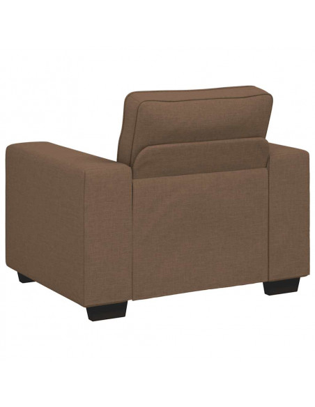 Poltrona Marrone 60 cm in Tessuto