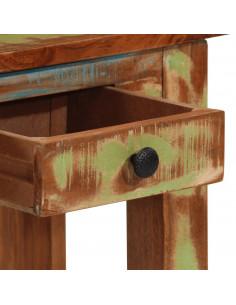 Tavolo Consolle 110x30x76 cm in Legno Massello Riciclato