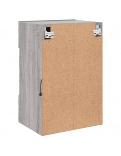 Mobili TV a Parete con Luci LED 2pz Grigio Sonoma 40x30x60,5 cm