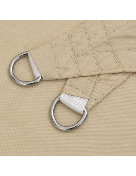 Parasole a Vela in Tela Oxford Quadrato 6x6 m Beige
