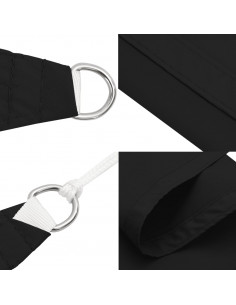 Parasole a Vela Oxford Triangolare 3x3x4,24 m Nero