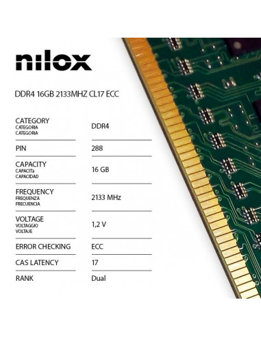 RAM DDR4 16GB 2133MHZ ECC CL17