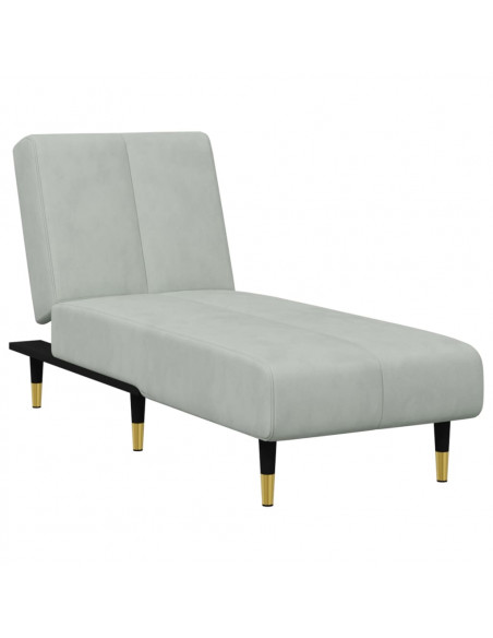 Set di Divani 2 pz Grigio Chiaro in Velluto