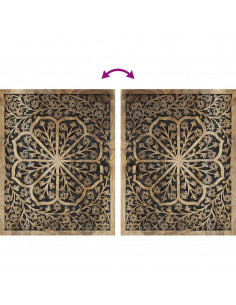 Set Mobili da Bagno 4 pz in Legno Massello di Mango