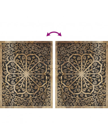 Set Mobili da Bagno 4 pz in Legno Massello di Mango