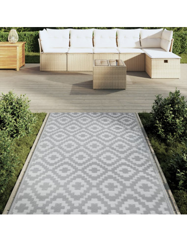 Tappeto da Esterni Grigio 120x180 cm in PP