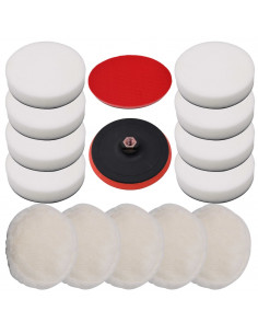 Set Dischi di Lucidatura 14 pz 180 mm 2