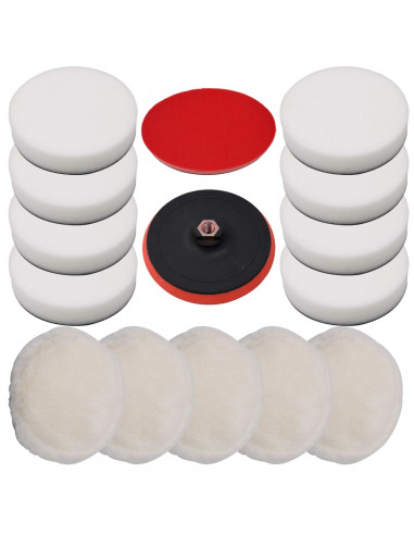 Set Dischi di Lucidatura 14 pz 180 mm