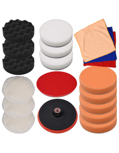 Set Dischi di Lucidatura 18 pz 150 mm
