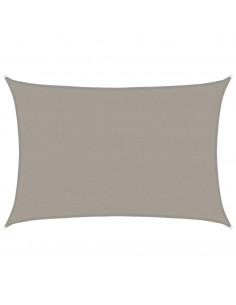 Vela Parasole 160 g/m² Rettangolare Grigio Chiaro 4x6 m in HDPE 2