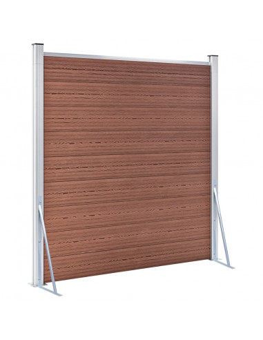 Staffe di Supporto per Recinzione 2 pz in Acciaio Zincato