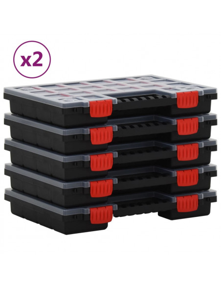 Scatole di Assortimento 10 pz 34,5x25x5 cm Polipropilene